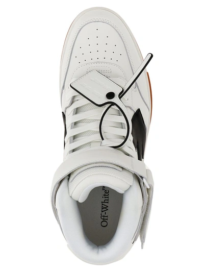 Shop Off-white 'out Of Office Mid Top Lea' Sneakers In White/black