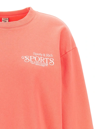 Shop Sporty And Rich Sports Sweatshirt In Bordeaux