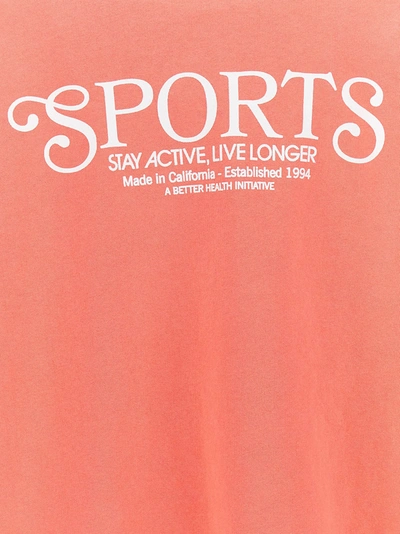 Shop Sporty And Rich Sports Sweatshirt In Bordeaux