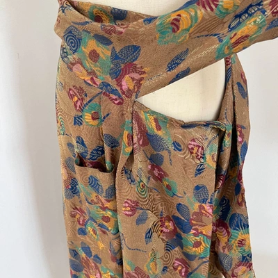 Pre-owned Dries Van Noten Floral Print Midi Skirt