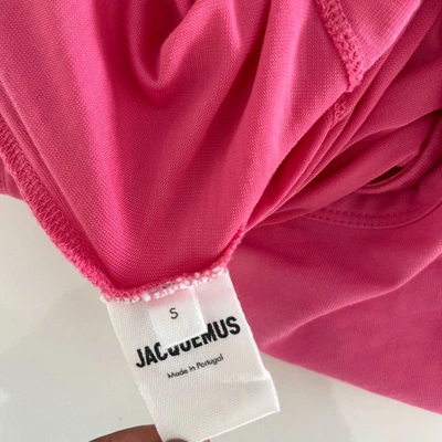 Pre-owned Jacquemus Long Sleeve Pink Crop Top