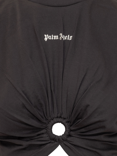 Shop Palm Angels T-shirt With Logo In Black White