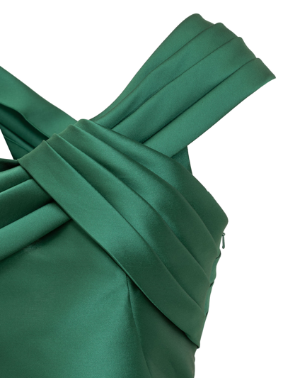 Shop Alberta Ferretti Dress In Verde