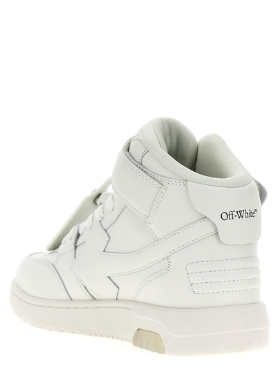 Shop Off-white Out Of Office Mid Top Lea Sneakers In White