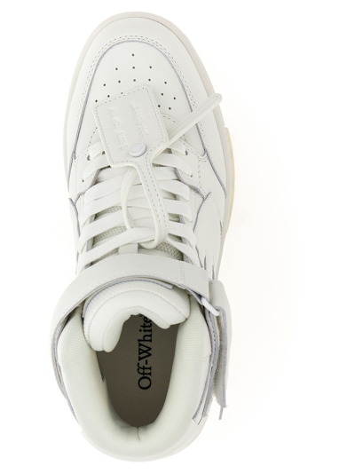 Shop Off-white Out Of Office Mid Top Lea Sneakers In White