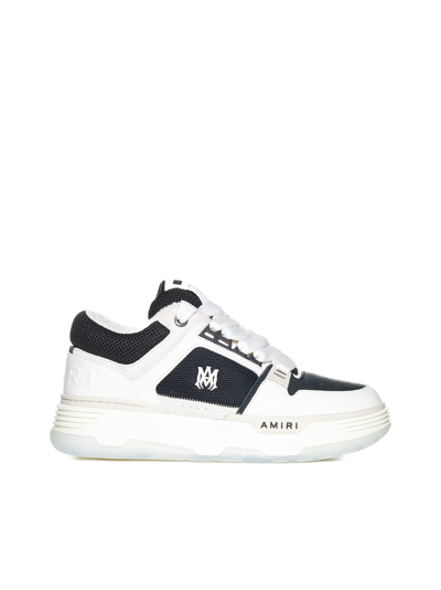 Shop Amiri Sneakers In White Black Nubuck