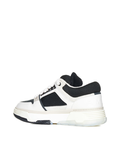 Shop Amiri Sneakers In White Black Nubuck