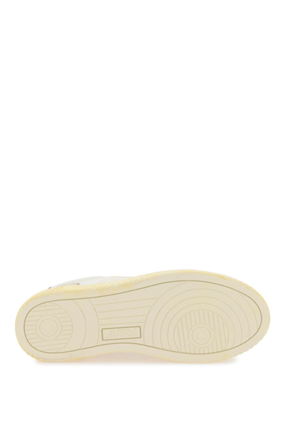 Shop Autry Low Super Vintage Sneakers In White Mud Asp (white)