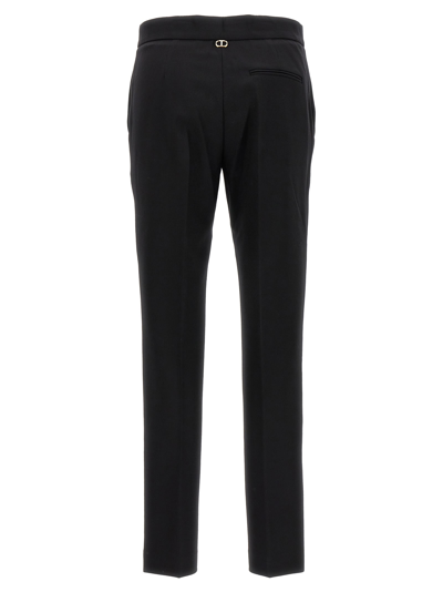 Twinset Wool Pants In Black