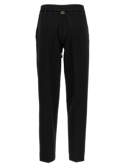 Shop Twinset Wool Pants In Black