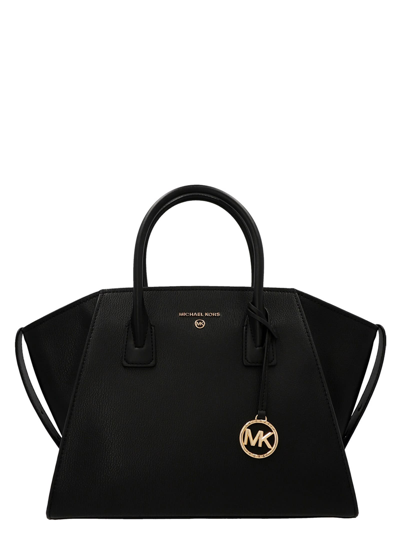 Shop Michael Kors Avril Shopping Bag In Black