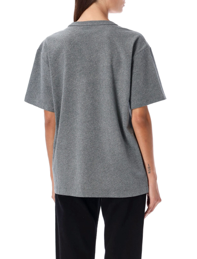 Shop Alexander Wang T Short Sleeve T-shirt In Glitter Jersey In Sidewalk