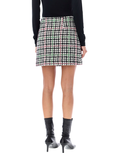 Shop Msgm Mini Skirt In Grey