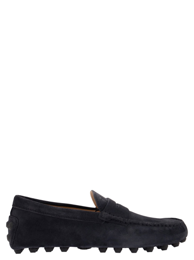 Shop Tod's Suede Moccasin Moccasin In Blue