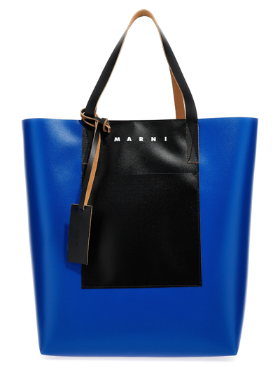 Shop Marni Tribeca Shopping Bag In Multicolor