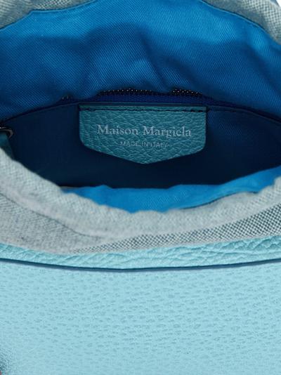 Shop Maison Margiela 5ac Camera Bag Midi Crossbody Bag In Light Blue