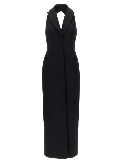 Shop Versace La Vacanza Medusa 95 Capsule Dress In Black