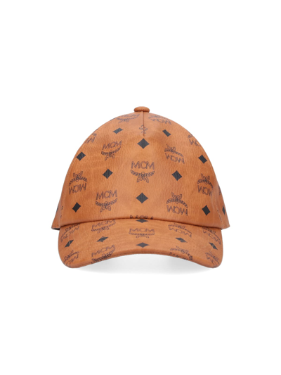 Shop Mcm Hat In Brown