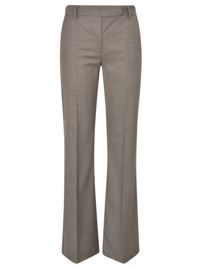 Shop True Royal Wrap Fitted Trousers In Grigio