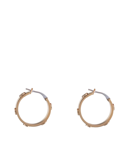 Shop Tory Burch Miller Earrings With Studs In Black/gold