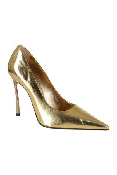 Shop Casadei Superblade In Golden