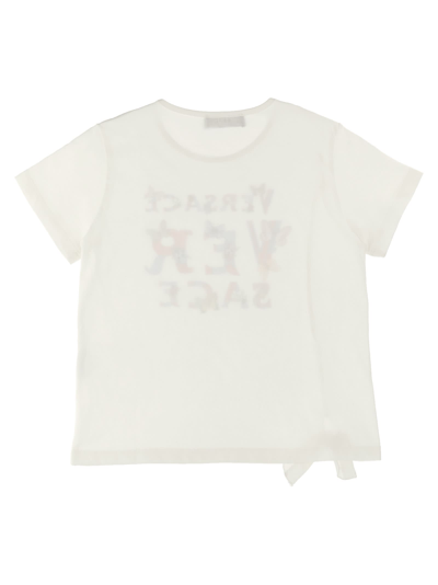 Shop Versace Heritage Butterflies & Ladybugs Kids Capsule The Vacation T-shirt In White