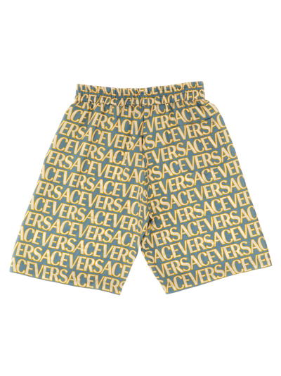 Shop Versace Bermuda  Allover Capsule La Vacanza In Multicolor