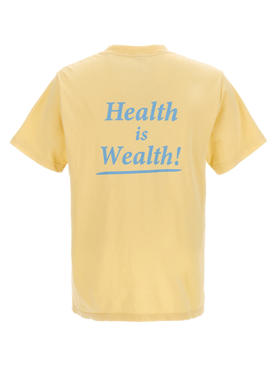Shop Sporty &amp; Rich T-shirt Health Is Wealth In Yellow