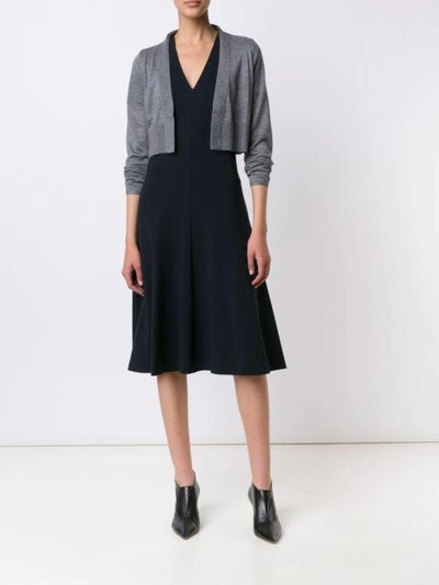 Shop Derek Lam Noemi Long Sleeve Cardigan In Grey