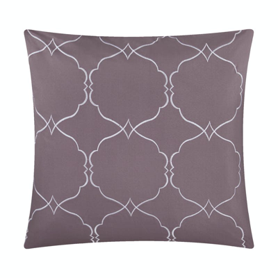 Shop Chic Home Design Zarina 10 Piece Reversible Comforter Bed In A Bag Ruffled Pinch Pleat Motif Pattern In Purple