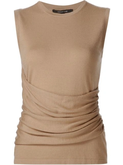 Derek Lam Sasha Sleeveless Top In Neutrals