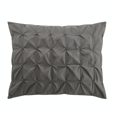 Shop Chic Home Design Mercer 8 Piece Comforter Set Pinch Pleat Box Design Bed In A Bag Bedding In Grey