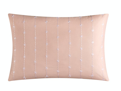Shop Chic Home Design Kaci 7 Piece Comforter Set Washed Crinkle Ruffled Flange Border Design Bed In A Bag In Pink
