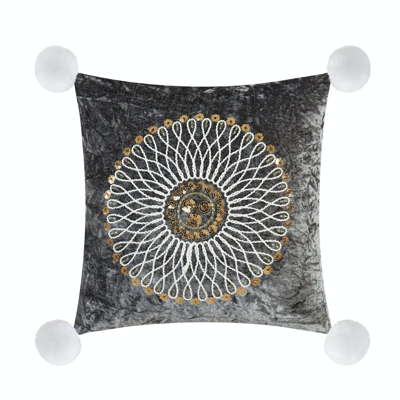 Shop Chic Home Design Alianna 5 Piece Comforter Set Crinkle Crushed Velvet Bedding In Grey