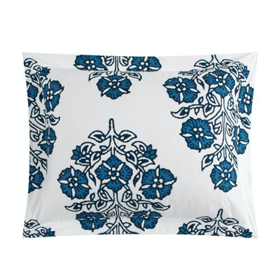 Shop Chic Home Design Yazmin 7 Piece Duvet Cover Set Large Scale Floral Medallion Print Design Bed In A B In Blue