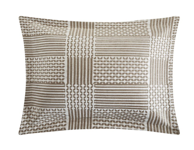 Shop Chic Home Design Jodie 6 Piece Comforter Set Chenille Geometric Pattern Design Bedding In Brown