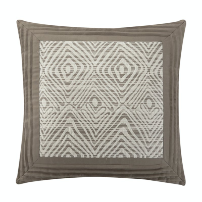 Shop Chic Home Design Imani 10 Piece Comforter Set Jacquard Geometric Diamond Pattern Color Block Design  In Brown