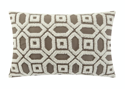 Shop Chic Home Design Imani 10 Piece Comforter Set Jacquard Geometric Diamond Pattern Color Block Design  In Brown