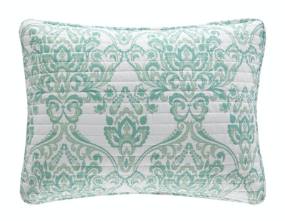 Shop Chic Home Design Bassi 6 Piece Quilt Set Two Tone Medallion Pattern Print Bed In A Bag In Green