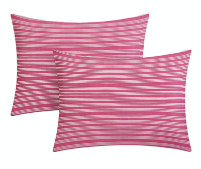 Shop Chic Home Design Chiko 6 Piece Reversible Duvet Cover Set Bohemian Inspired Geometric Pattern Print  In Pink