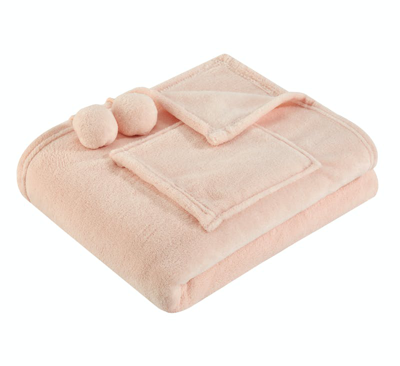 Shop Chic Home Design Denali Wrap Snuggle Robe Cozy Super Soft Ultra Plush Faux Fur Fleece Wearable Blank In Pink