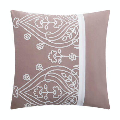 Shop Chic Home Design Gigi 9 Piece Comforter Set Scroll Embroidered Bedding In Pink
