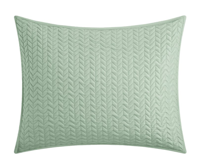 Shop Chic Home Design Lapp 2 Piece Quilt Cover Set Geometric Chevron Quilted Bedding In Green