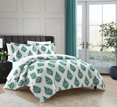 Shop Chic Home Design Amelia 5 Piece Duvet Cover Set Floral Medallion Print Design Bed In A Bag Bedding W In Green