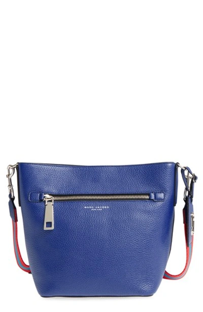 Marc Jacobs 'gotham' Leather Bucket Bag In Cobalt Blue