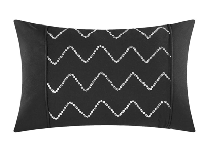 Shop Chic Home Design Whitley 4 Piece Duvet Cover Set Ruffled Pinch Pleat Design Embellished Zipper Closu In Black