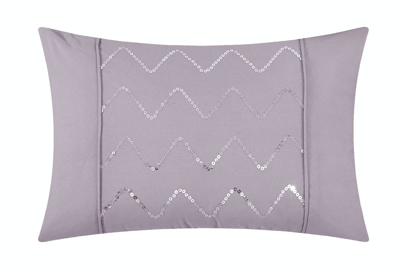 Shop Chic Home Design Whitley 3 Piece Duvet Cover Set Ruffled Pinch Pleat Design Embellished Zipper Closu In Purple
