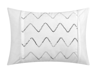 Shop Chic Home Design Whitley 4 Piece Duvet Cover Set Ruffled Pinch Pleat Design Embellished Zipper Closu In White