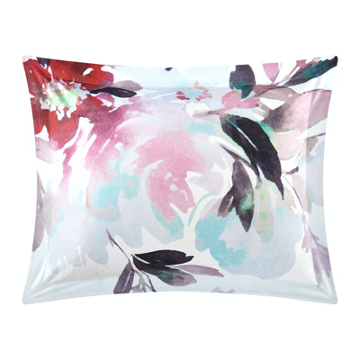 Shop Chic Home Design Waldorf 4 Piece Reversible Comforter Set Floral Watercolor Design Bedding In White