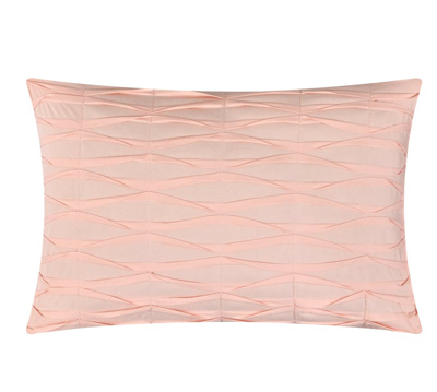 Shop Chic Home Design Shefield 7 Piece Comforter Set Geometric Gold Tone Metallic Lattice Pattern Print Bed In A Bag In Pink